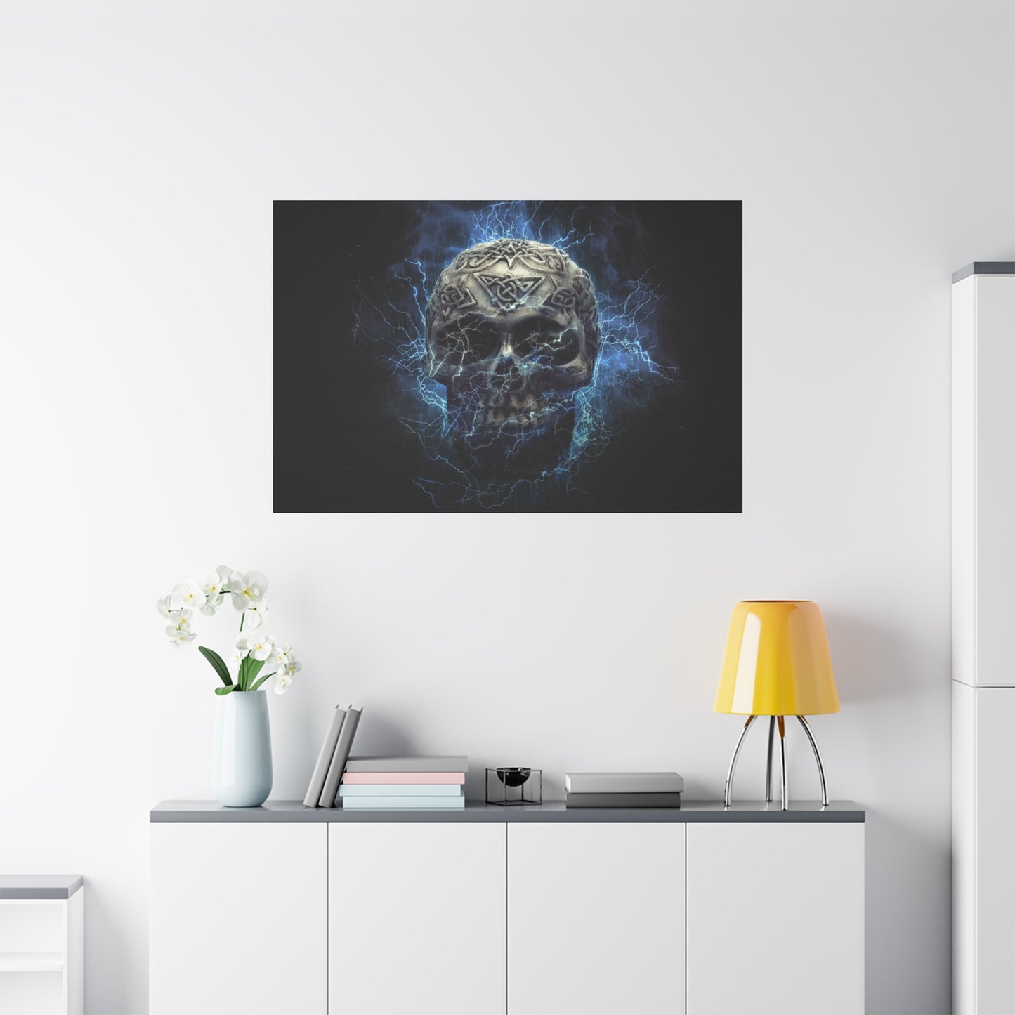 Skull Matte Canvas, Stretched, 1.25"