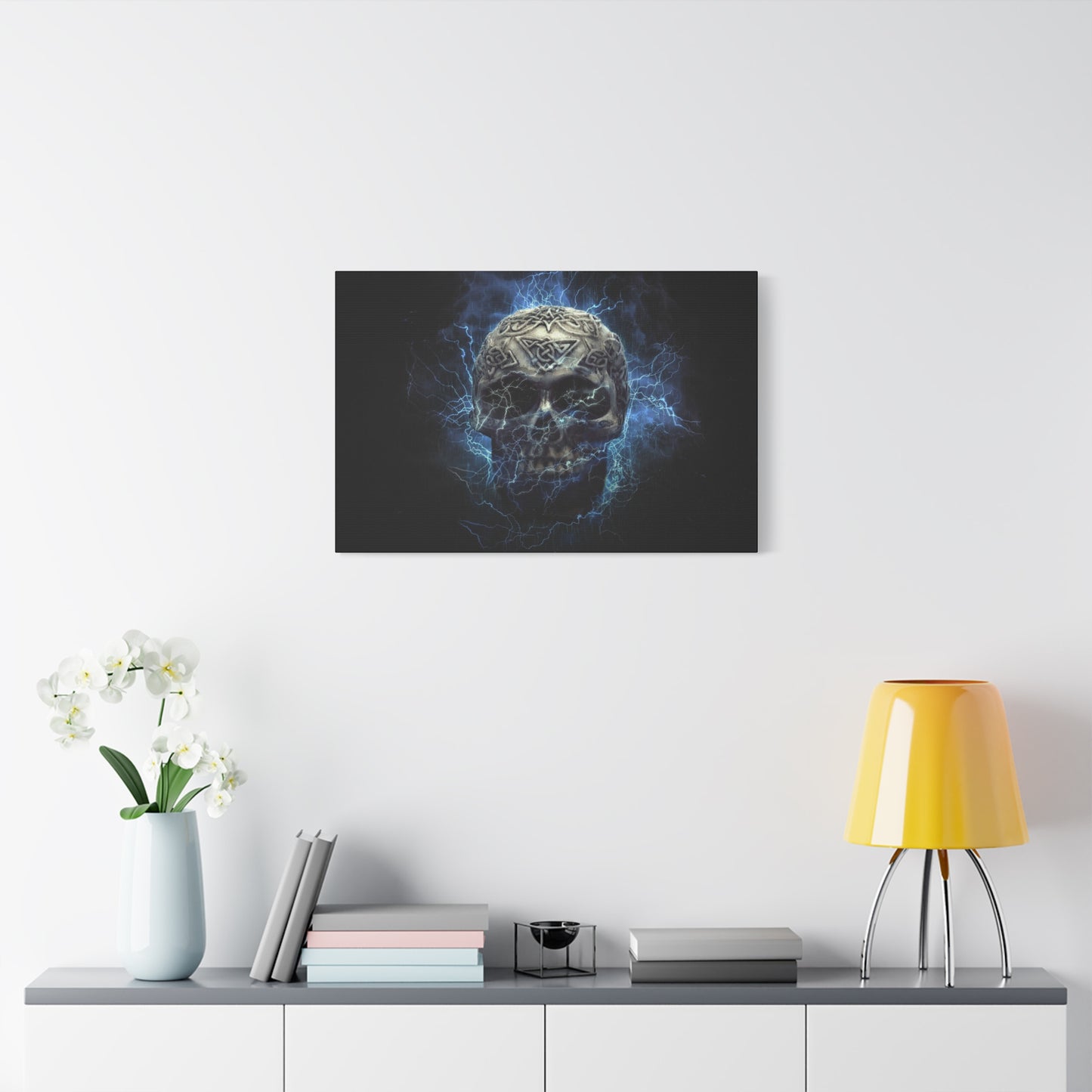 Skull Matte Canvas, Stretched, 1.25"