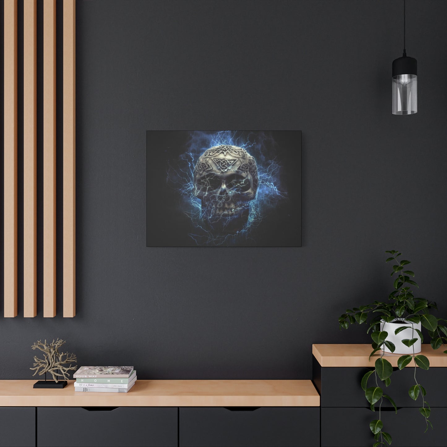 Skull Matte Canvas, Stretched, 1.25"