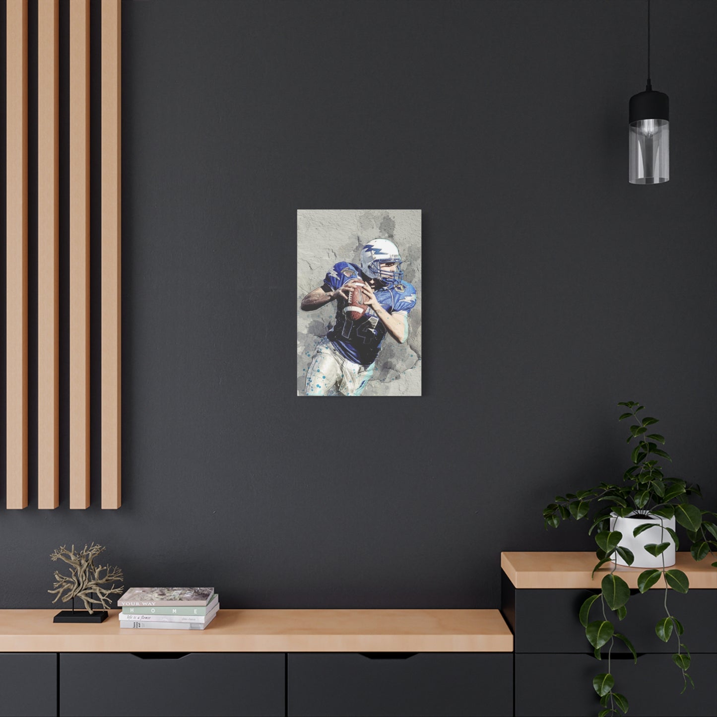 Quarterback Matte Canvas, Stretched, 1.25"