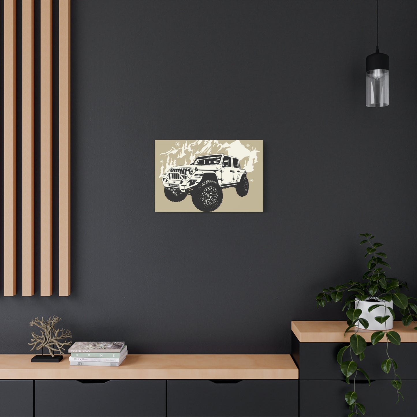 Jeep Matte Canvas, Stretched, 1.25"
