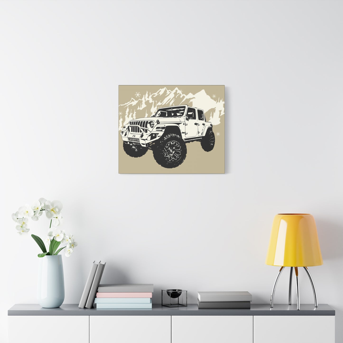 Jeep Matte Canvas, Stretched, 1.25"