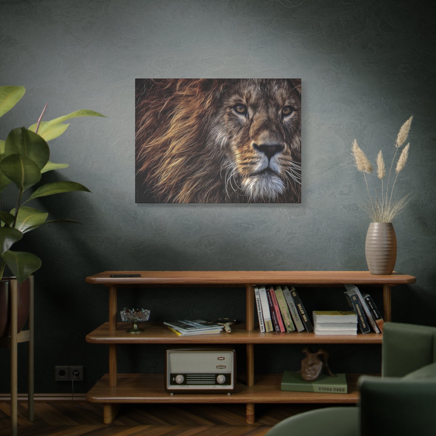 Lion Matte Canvas, Stretched, 1.25"