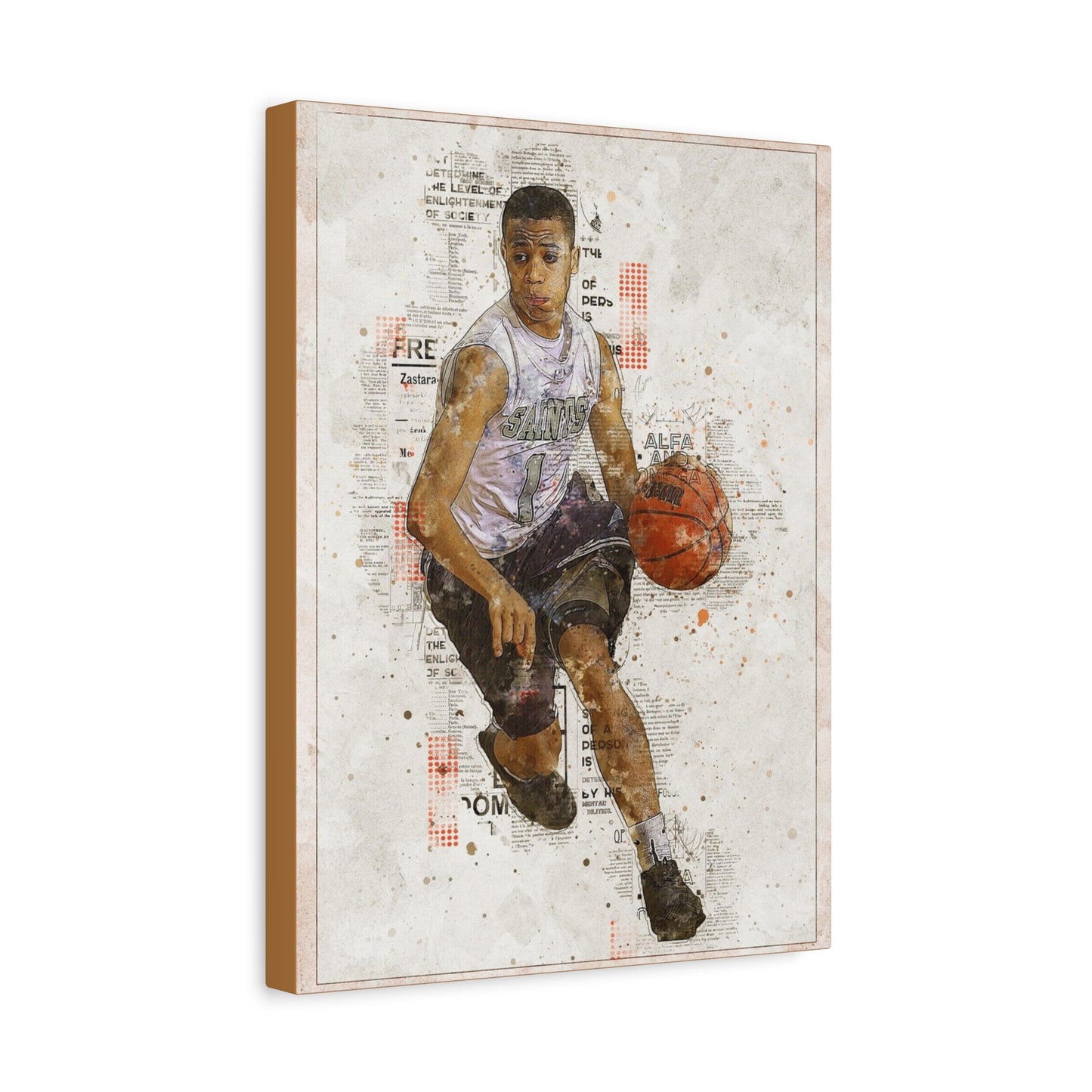 Basketball Matte Canvas, Stretched, 1.25"