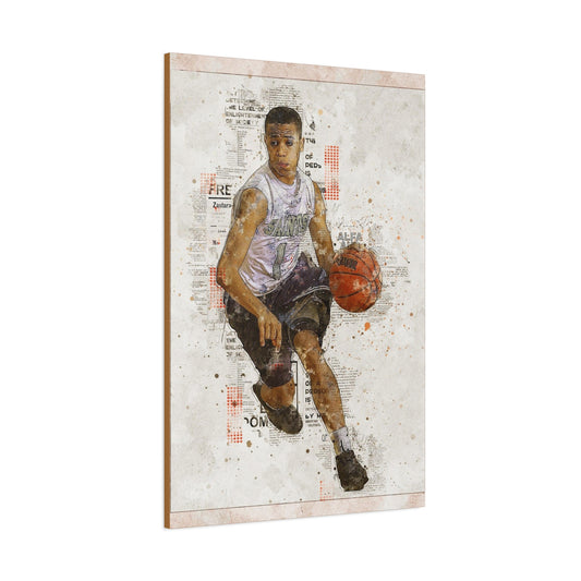 Basketball Matte Canvas, Stretched, 1.25"