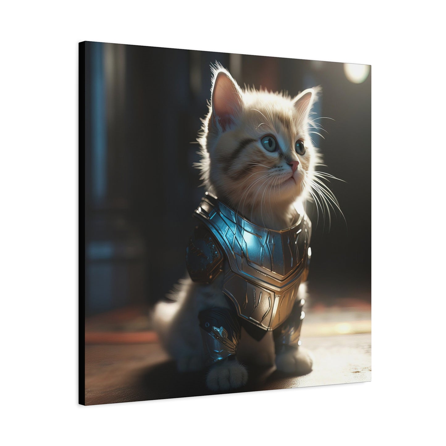 Thunder Kitten Matte Canvas, Stretched, 1.25"