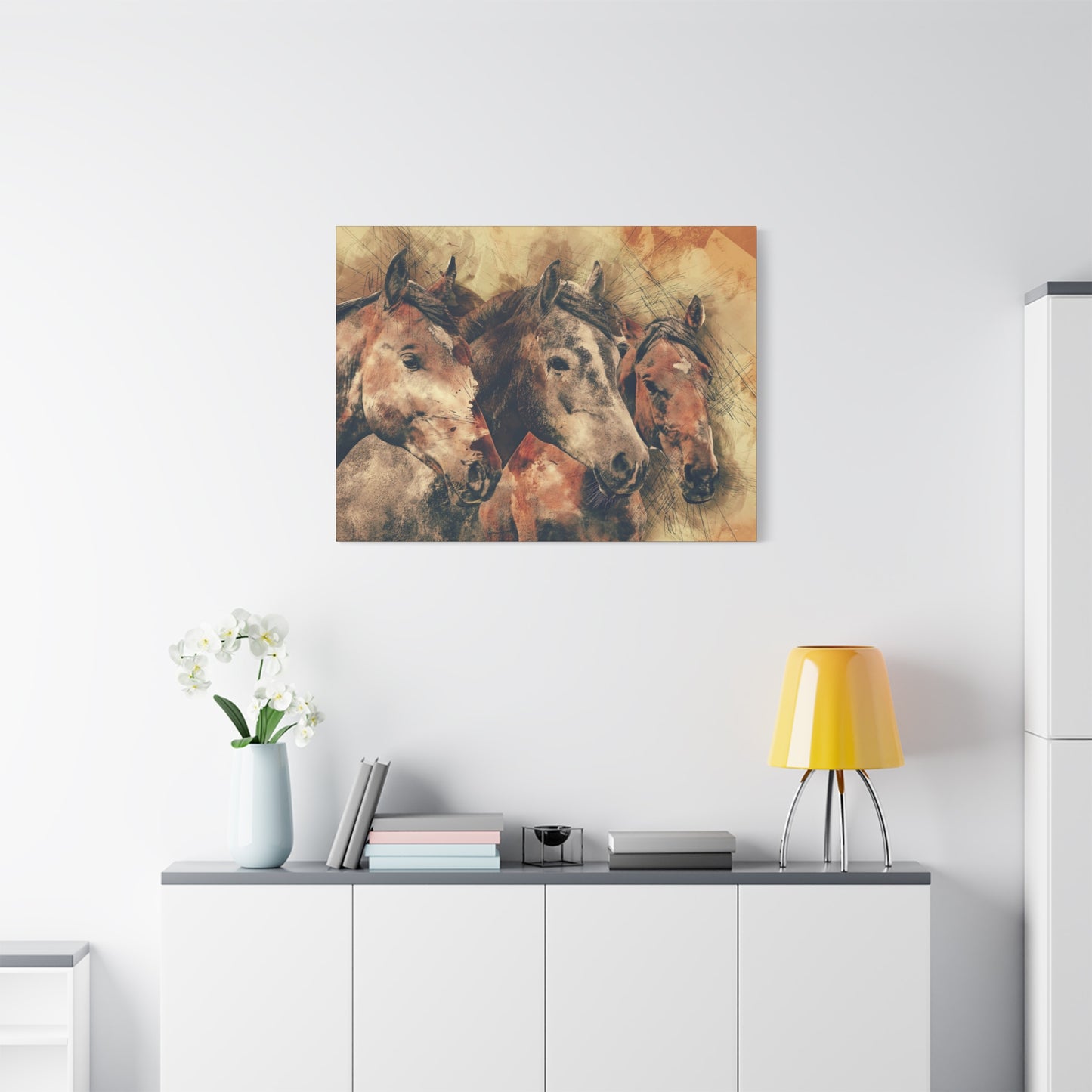 Horses Matte Canvas, Stretched, 1.25"