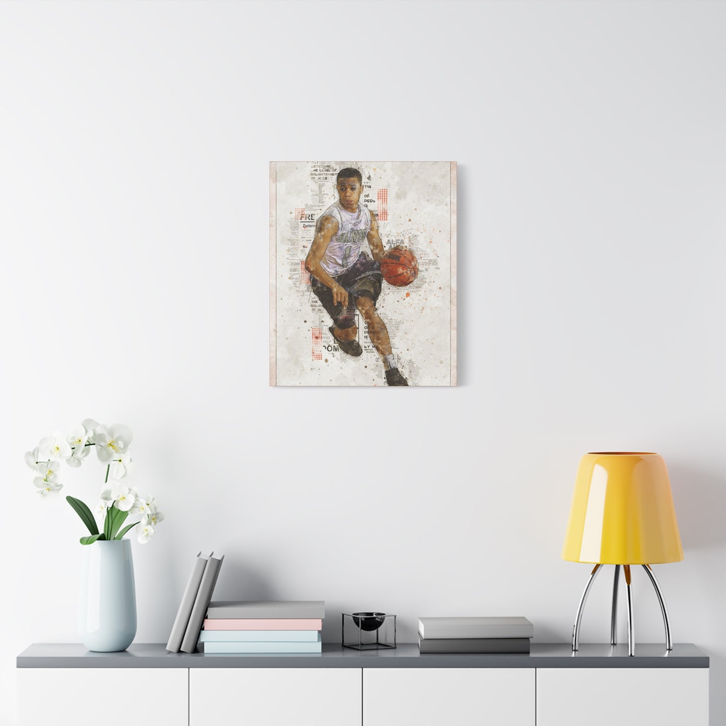 Basketball Matte Canvas, Stretched, 1.25"