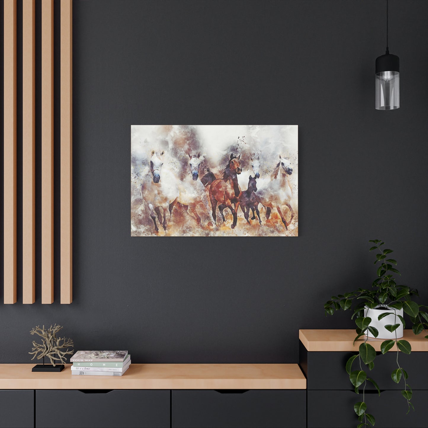 Horses Matte Canvas, Stretched, 1.25"