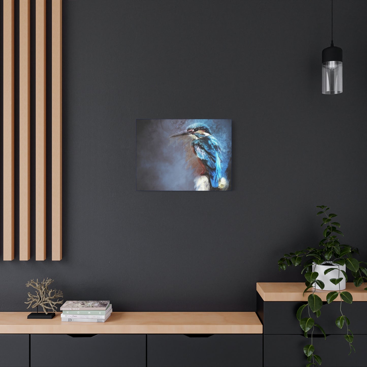 Kingfisher Matte Canvas, Stretched, 1.25"