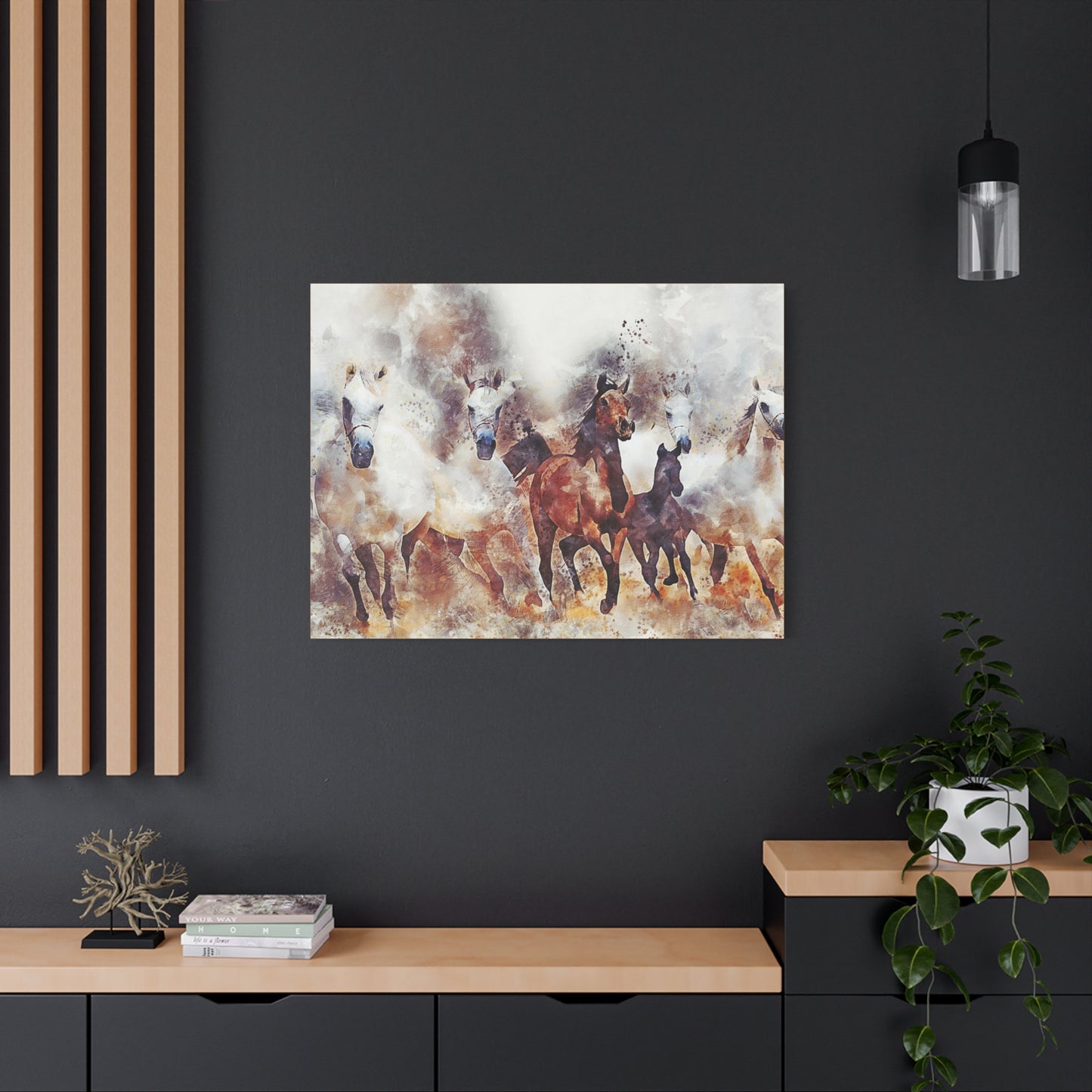 Horses Matte Canvas, Stretched, 1.25"