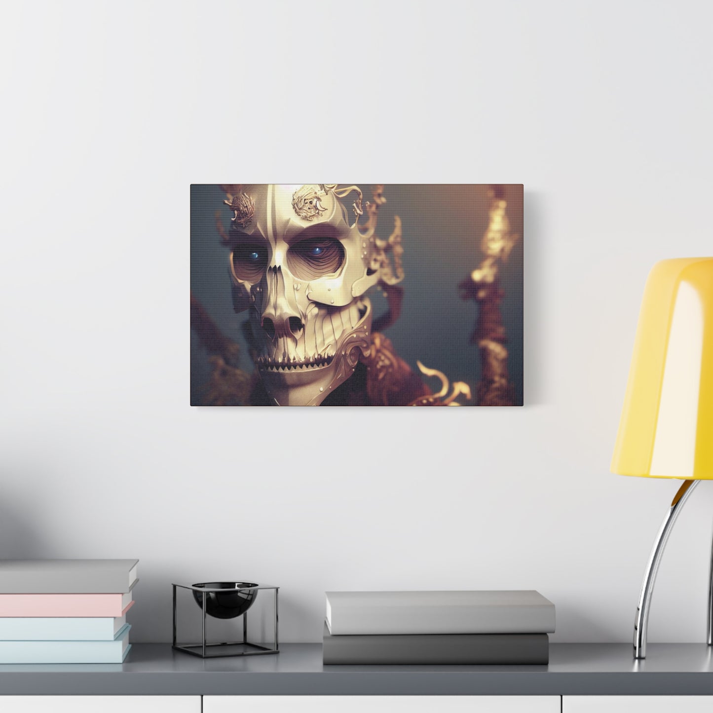 Skull AI Gen Matte Canvas, Stretched, 1.25"