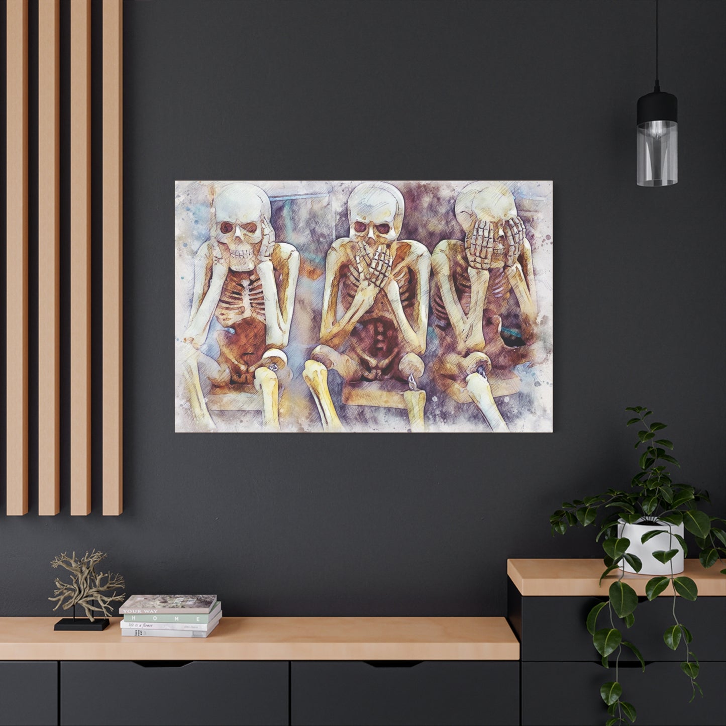 Skeletons Matte Canvas, Stretched, 1.25"