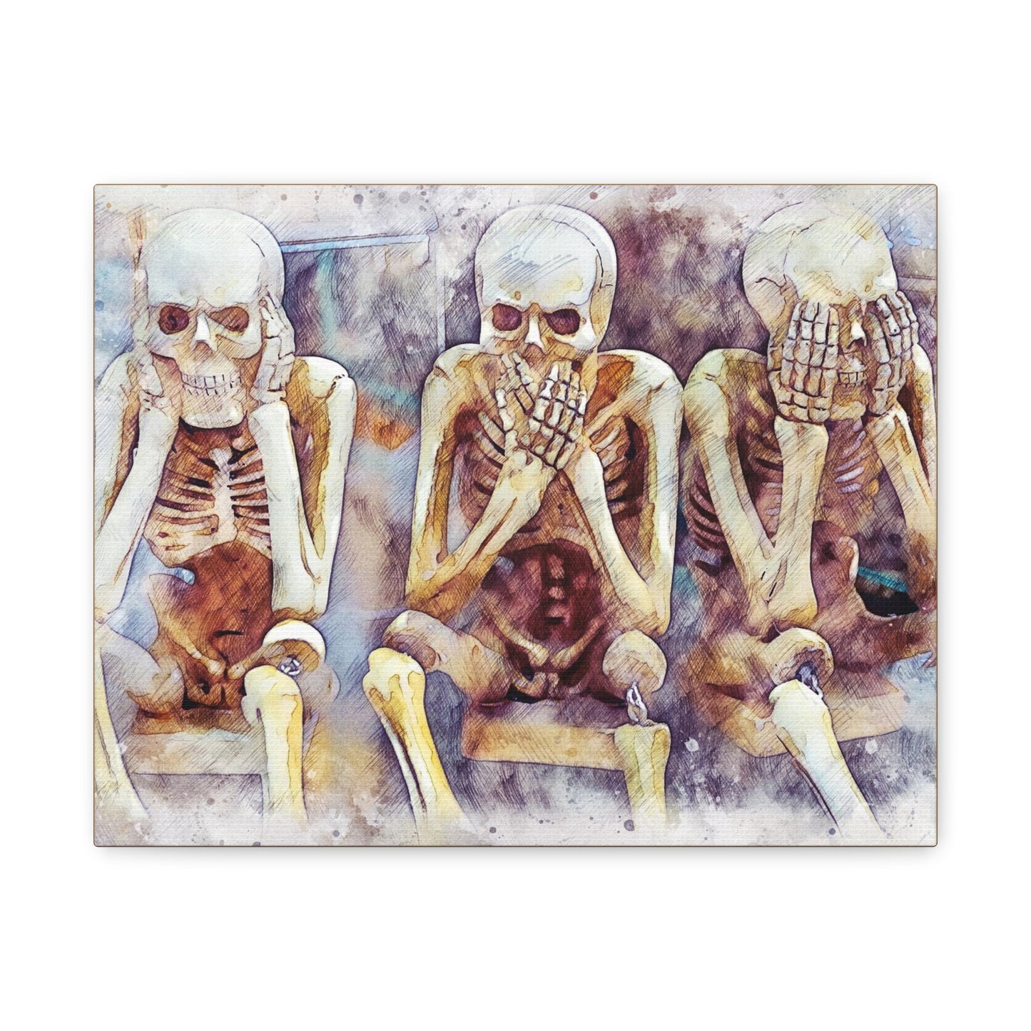 Skeletons Matte Canvas, Stretched, 1.25"