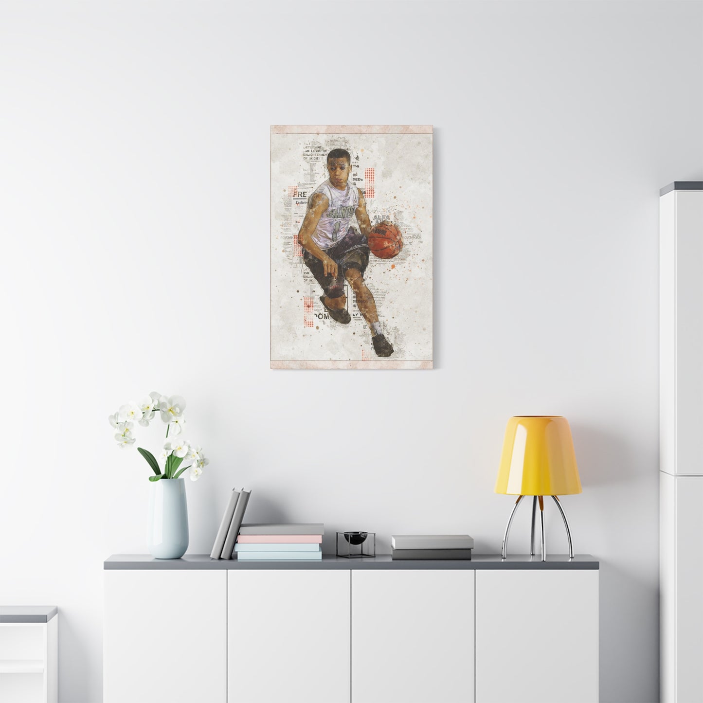 Basketball Matte Canvas, Stretched, 1.25"