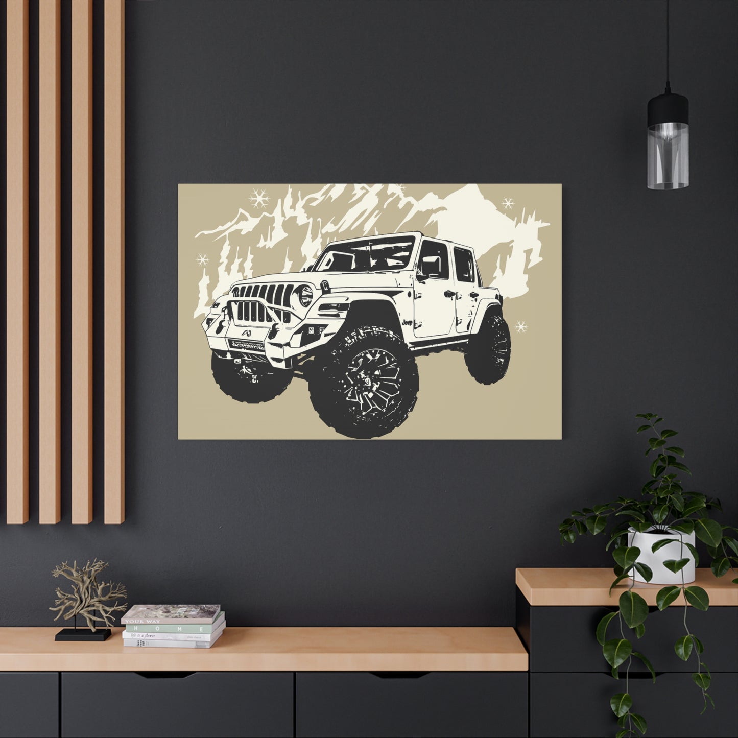 Jeep Matte Canvas, Stretched, 1.25"