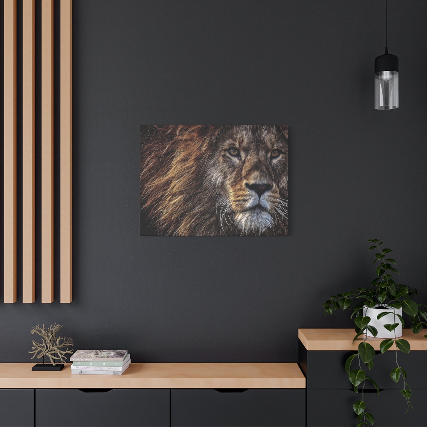 Lion Matte Canvas, Stretched, 1.25"