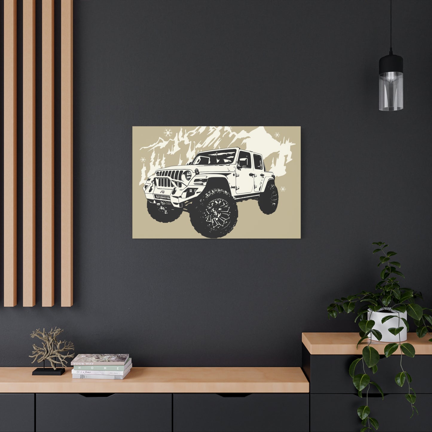 Jeep Matte Canvas, Stretched, 1.25"