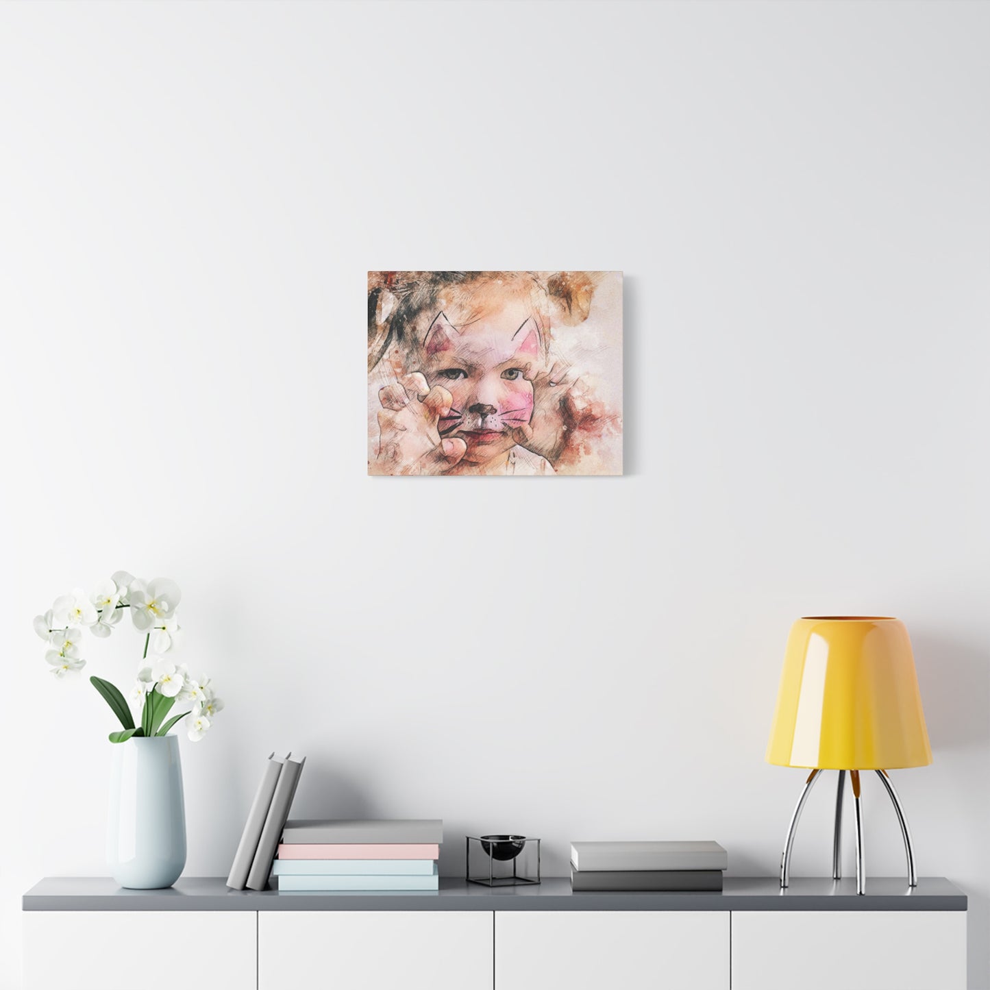 Baby Girl Cat Matte Canvas, Stretched, 1.25"