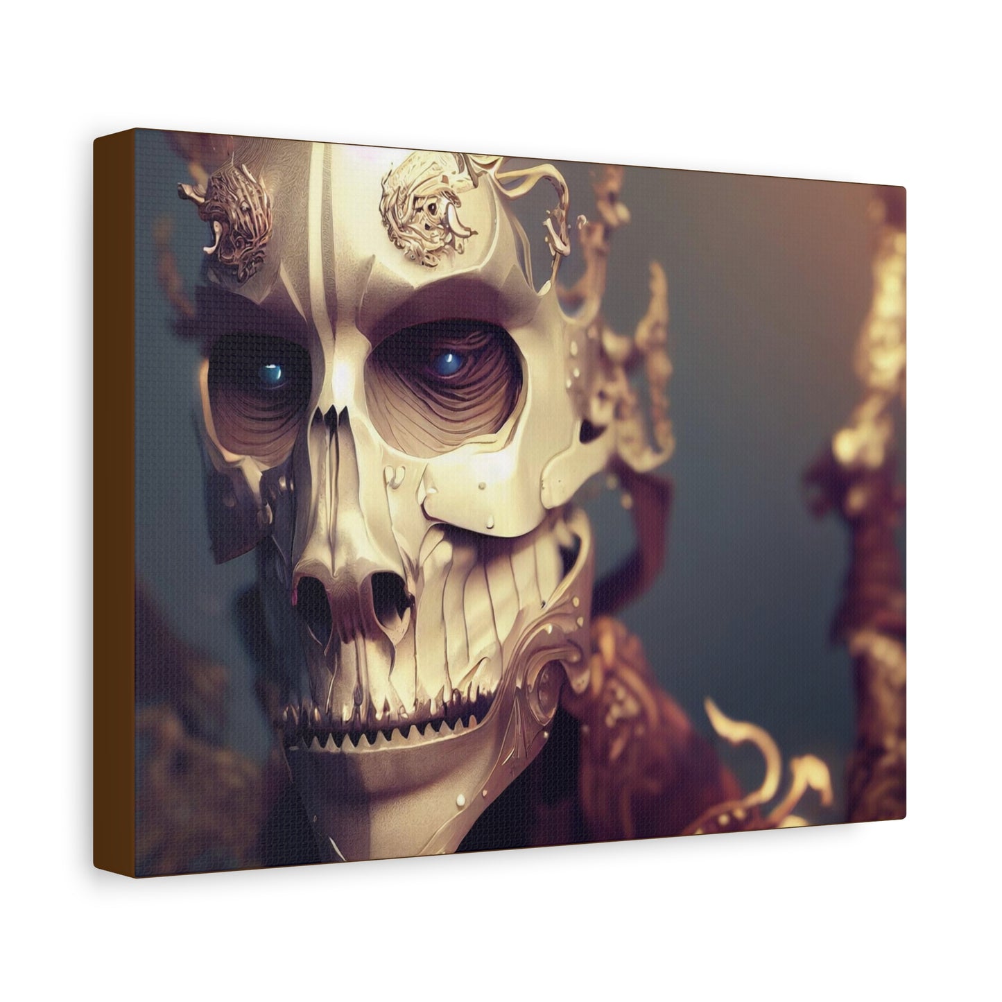 Skull AI Gen Matte Canvas, Stretched, 1.25"