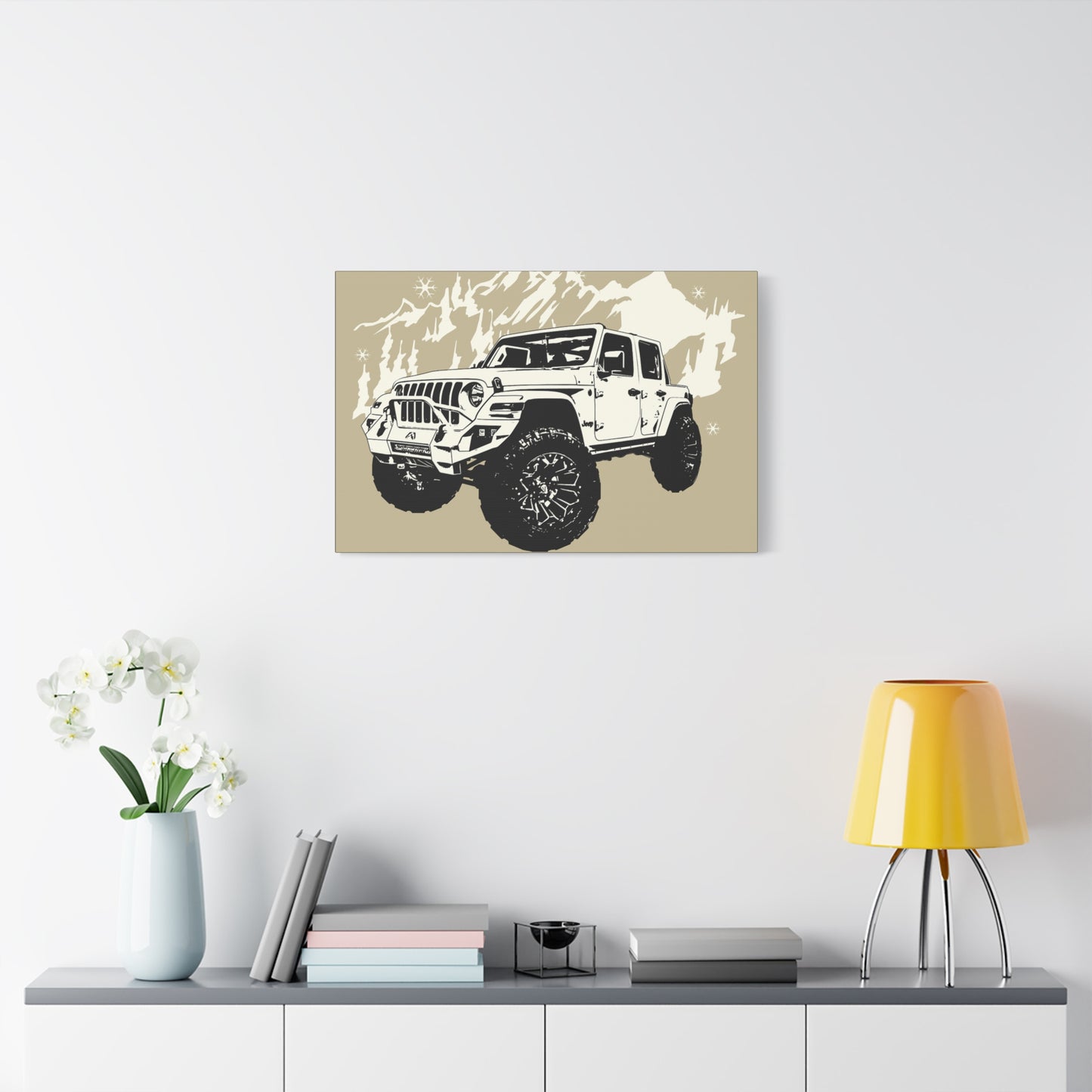 Jeep Matte Canvas, Stretched, 1.25"