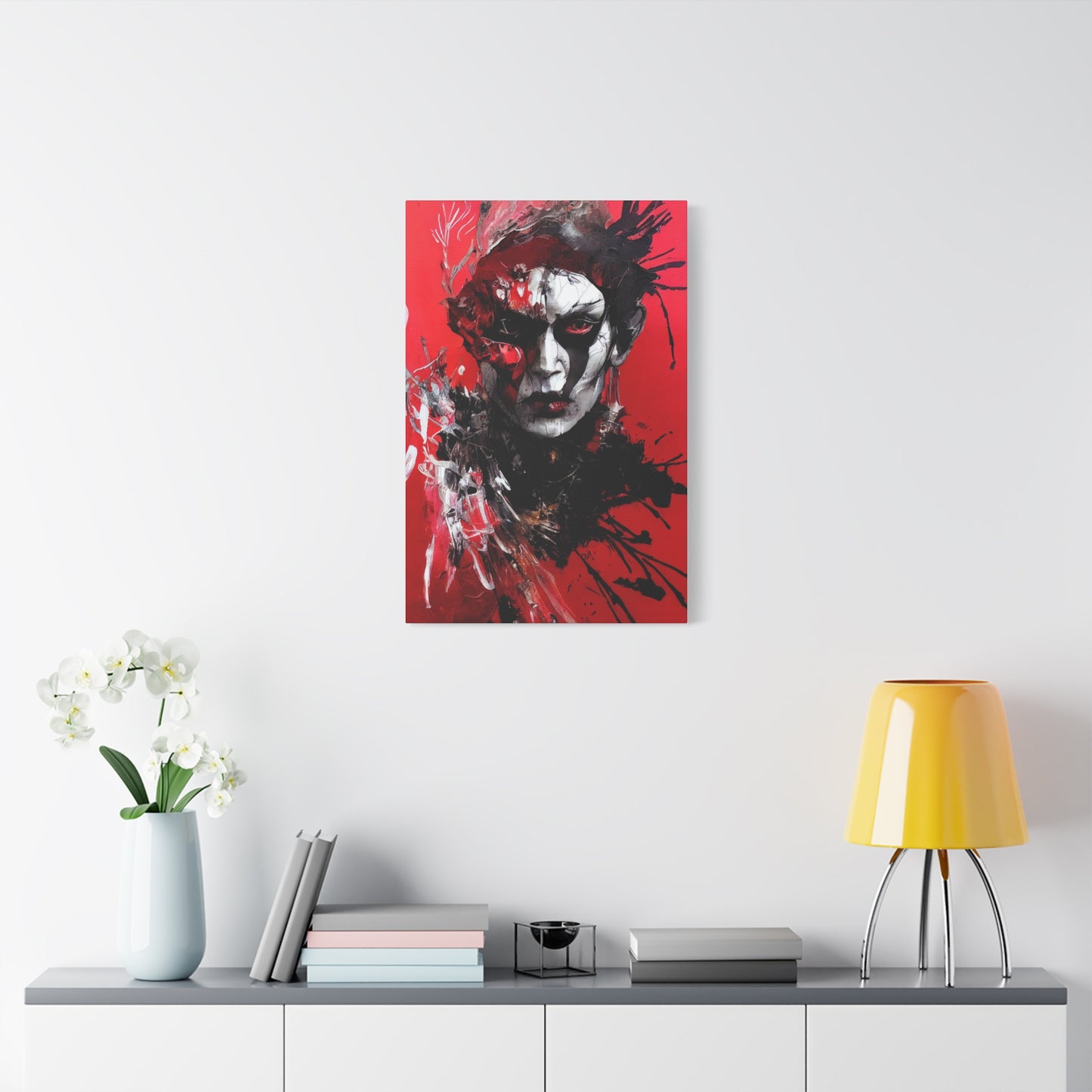 Shaman Red AI Gen Matte Canvas, Stretched, 1.25"