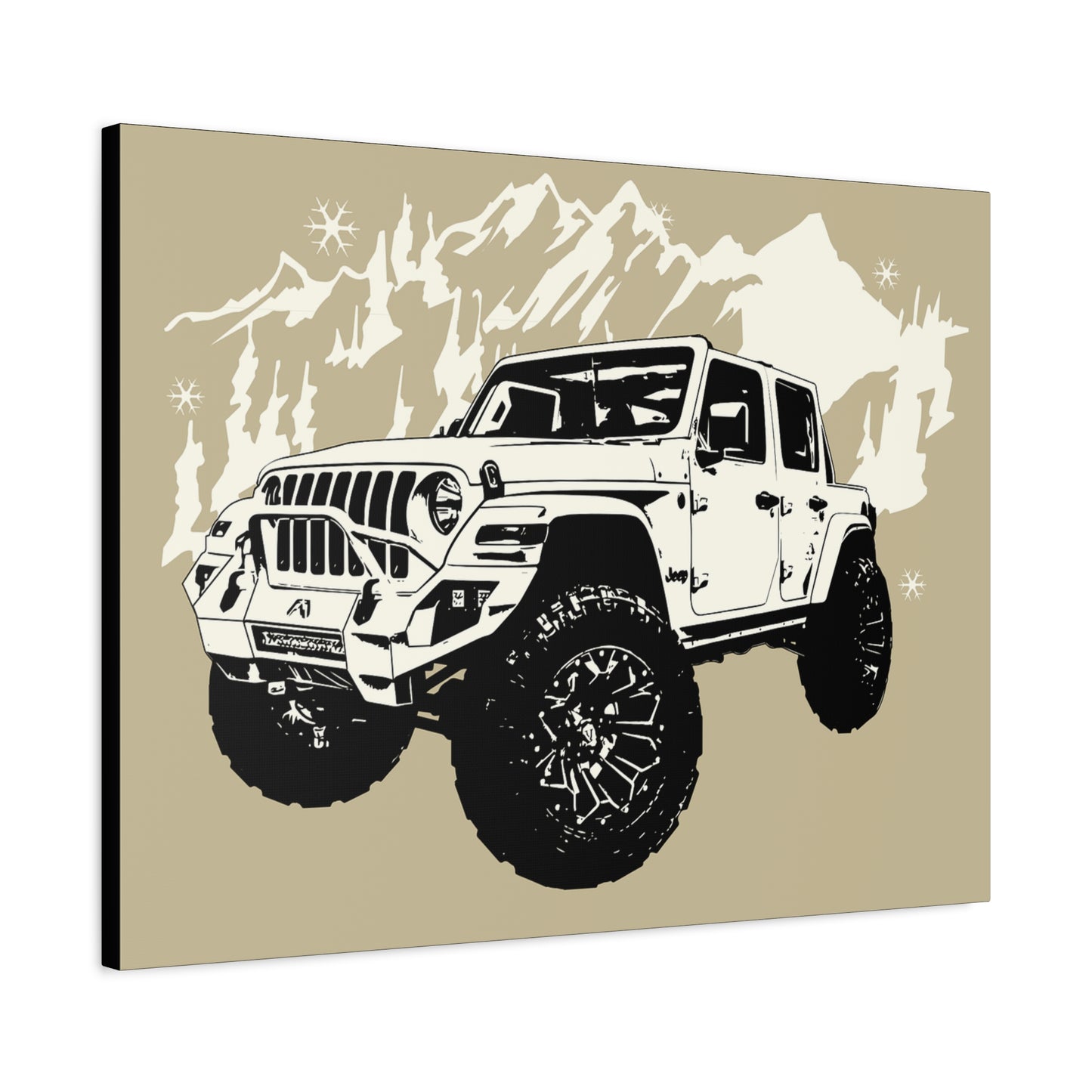 Jeep Matte Canvas, Stretched, 1.25"