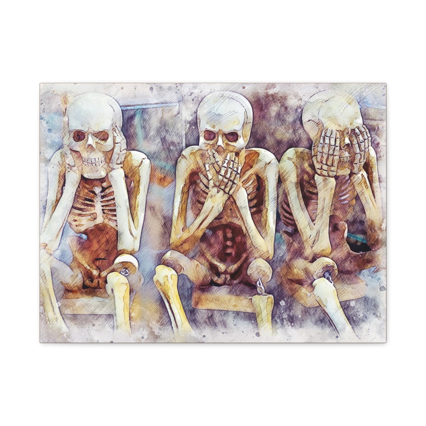 Skeletons Matte Canvas, Stretched, 1.25"