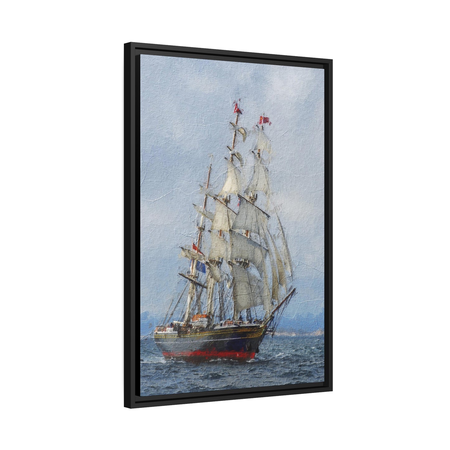 Clipper Matte Canvas, Black Frame