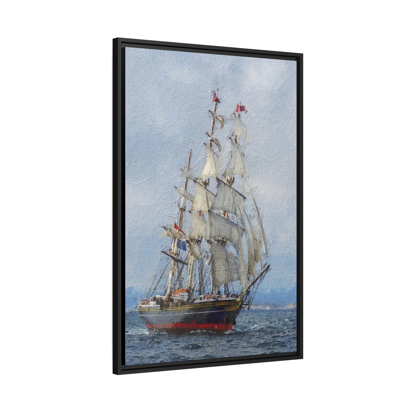 Clipper Matte Canvas, Black Frame