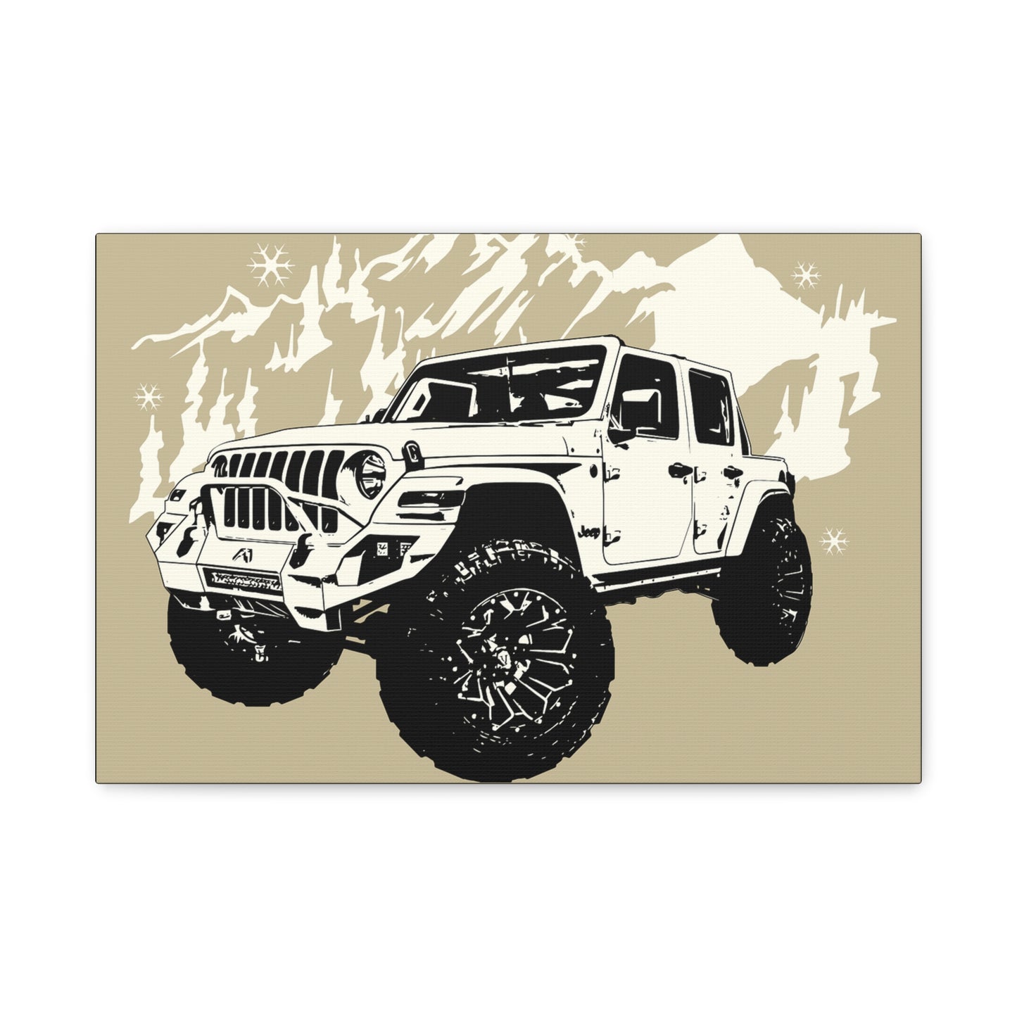 Jeep Matte Canvas, Stretched, 1.25"