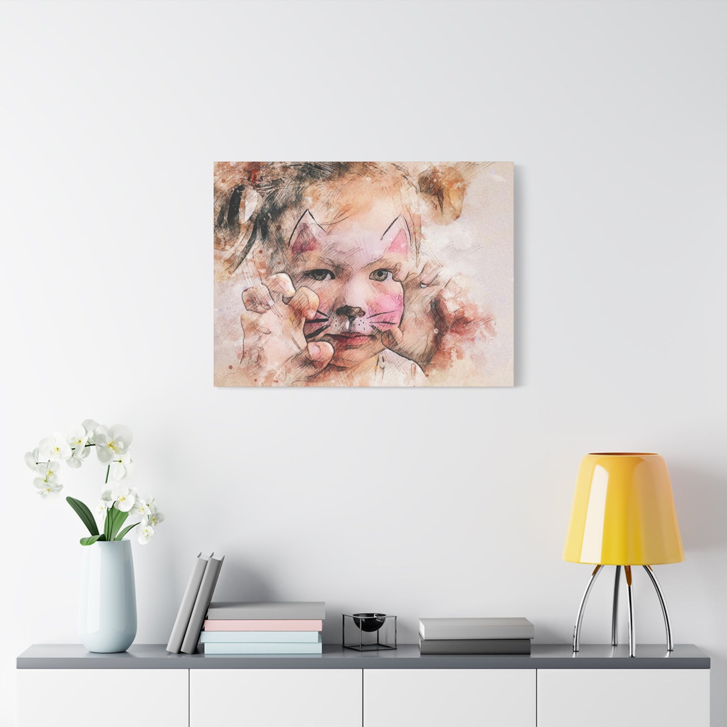 Baby Girl Cat Matte Canvas, Stretched, 1.25"
