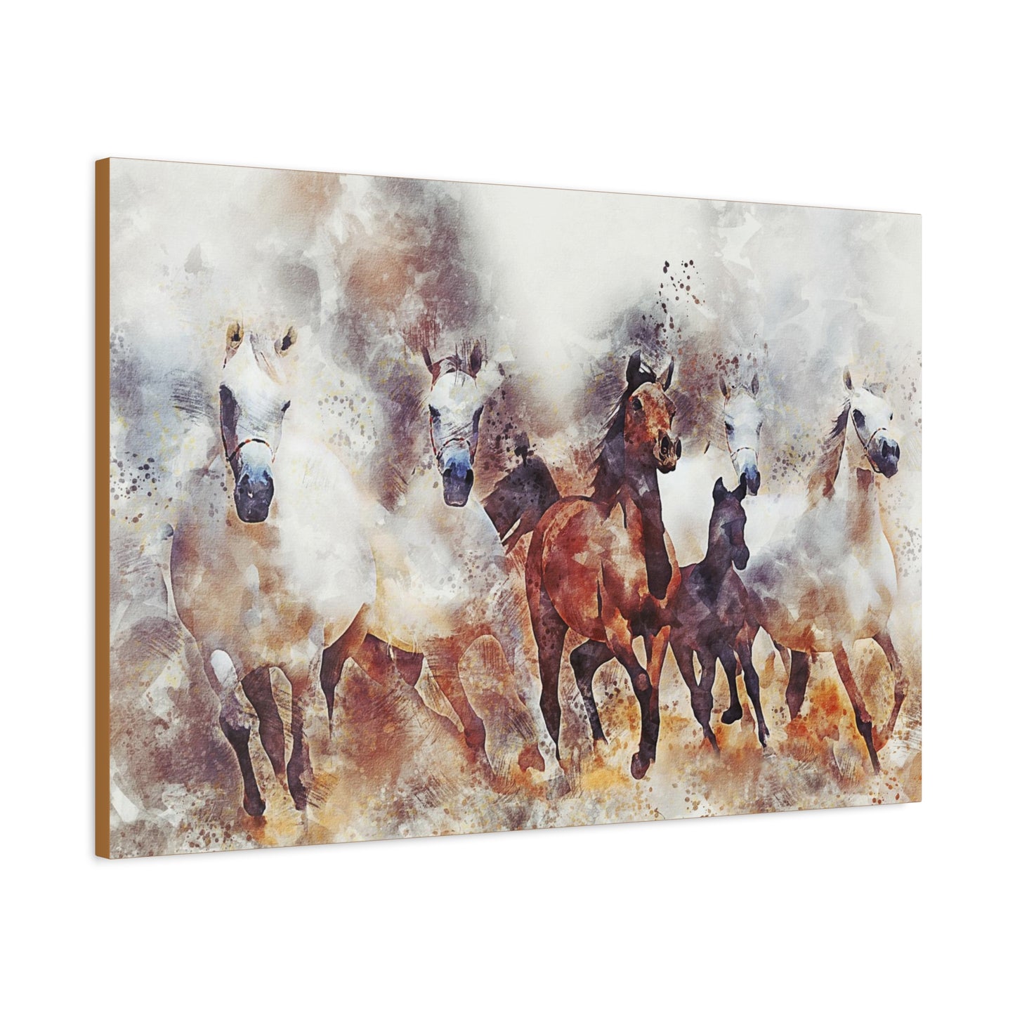 Horses Matte Canvas, Stretched, 1.25"