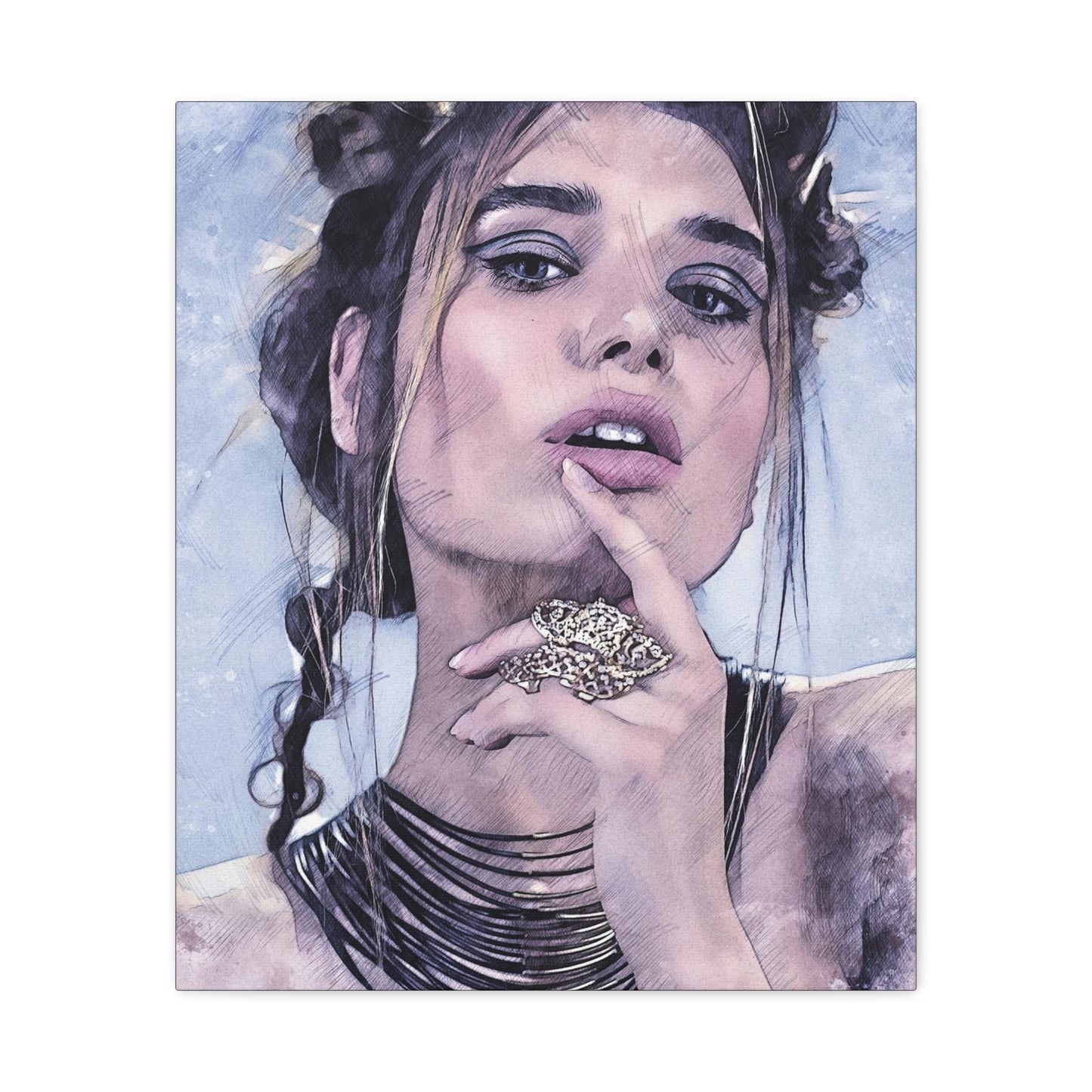 Woman Matte Canvas, Stretched, 1.25"
