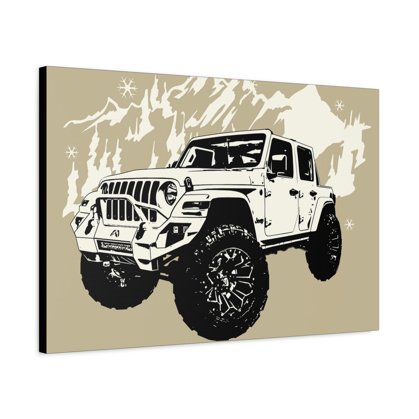 Jeep Matte Canvas, Stretched, 1.25"