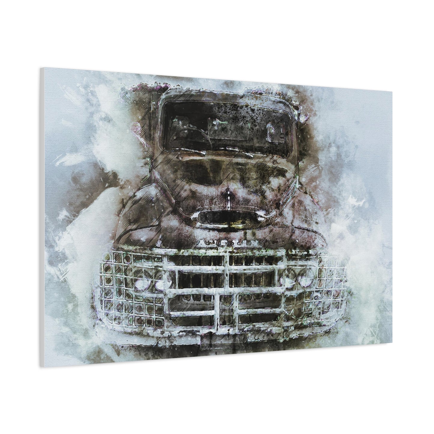 Austin Truck Matte Canvas, Stretched, 1.25"
