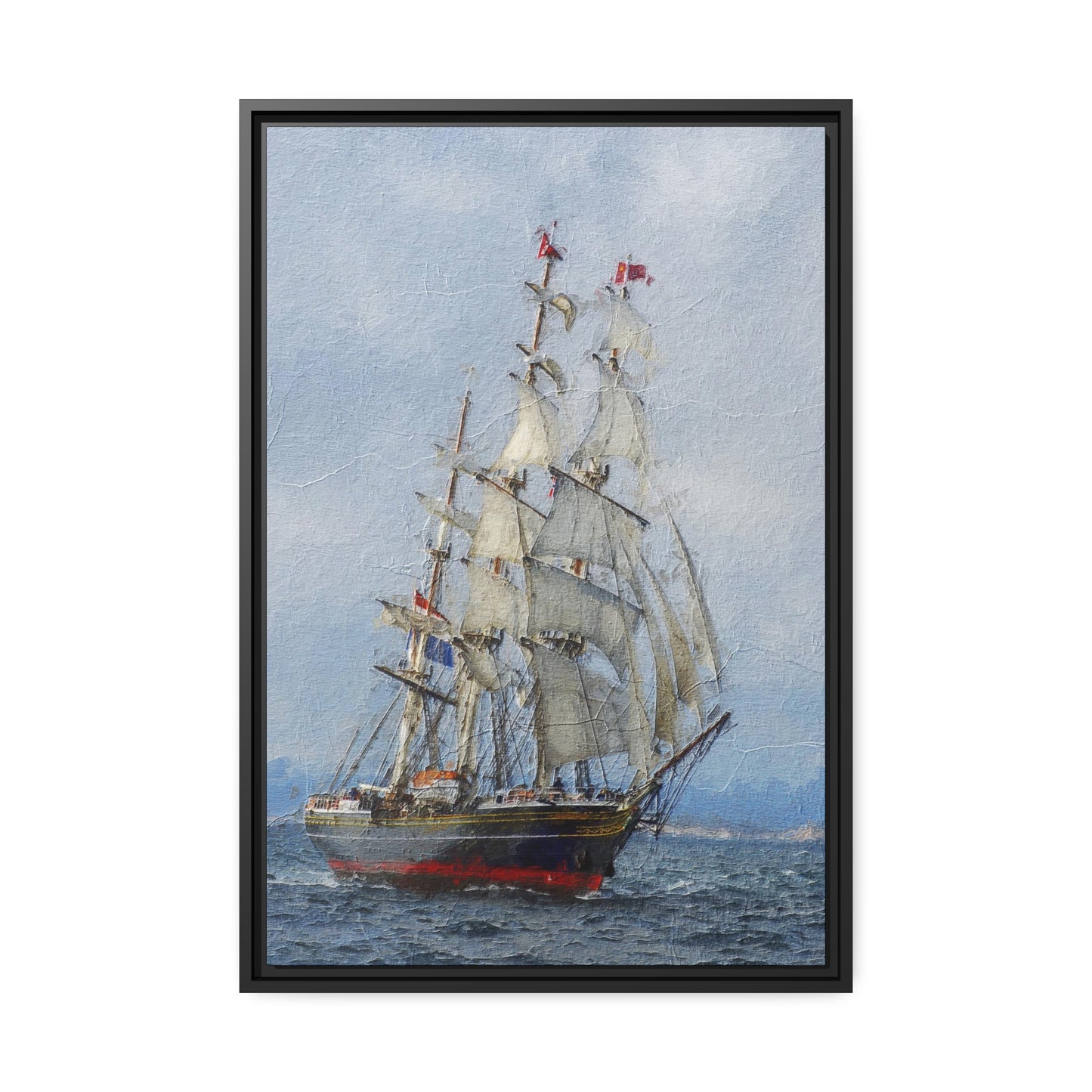 Clipper Matte Canvas, Black Frame