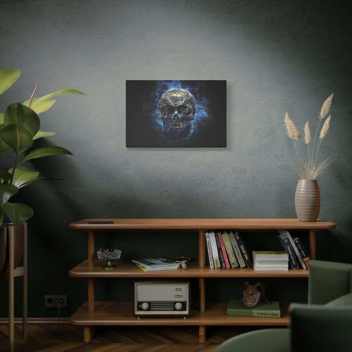 Skull Matte Canvas, Stretched, 1.25"