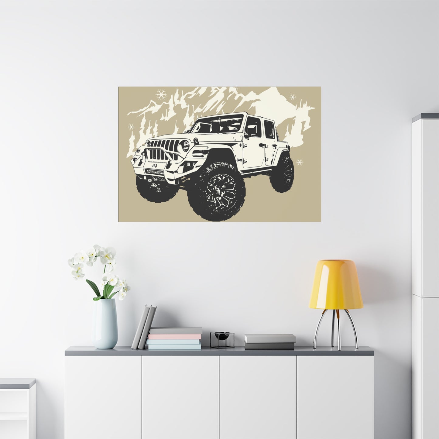 Jeep Matte Canvas, Stretched, 1.25"