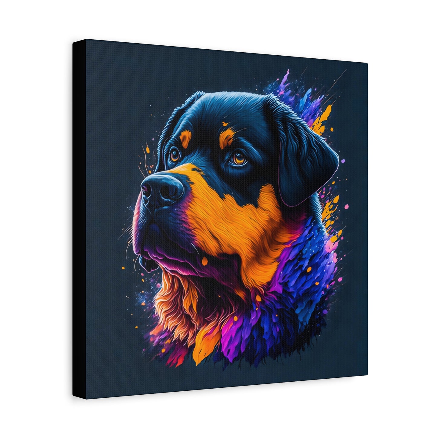 Rottweiller Matte Canvas, Stretched, 1.25"