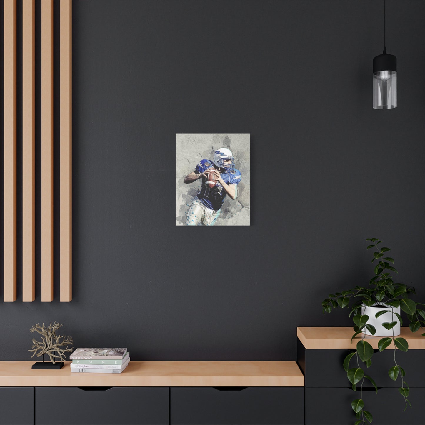 Quarterback Matte Canvas, Stretched, 1.25"