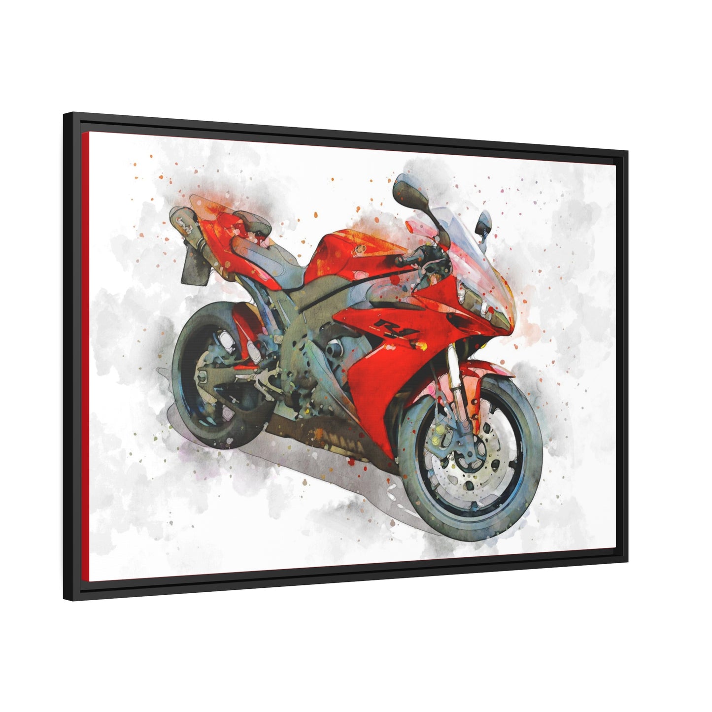 Yamaha R1 Matte Canvas, Black Frame