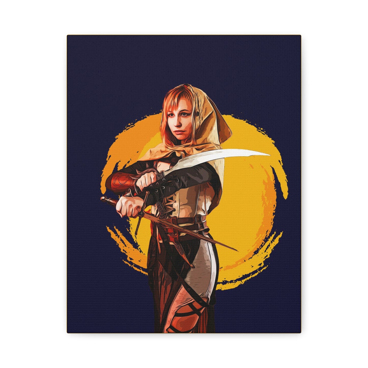 Cosplay Woman Warrior Matte Canvas, Stretched, 1.25"