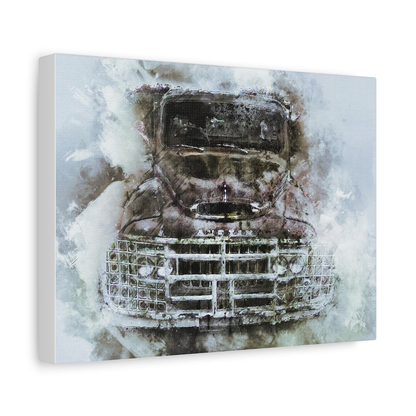 Austin Truck Matte Canvas, Stretched, 1.25"