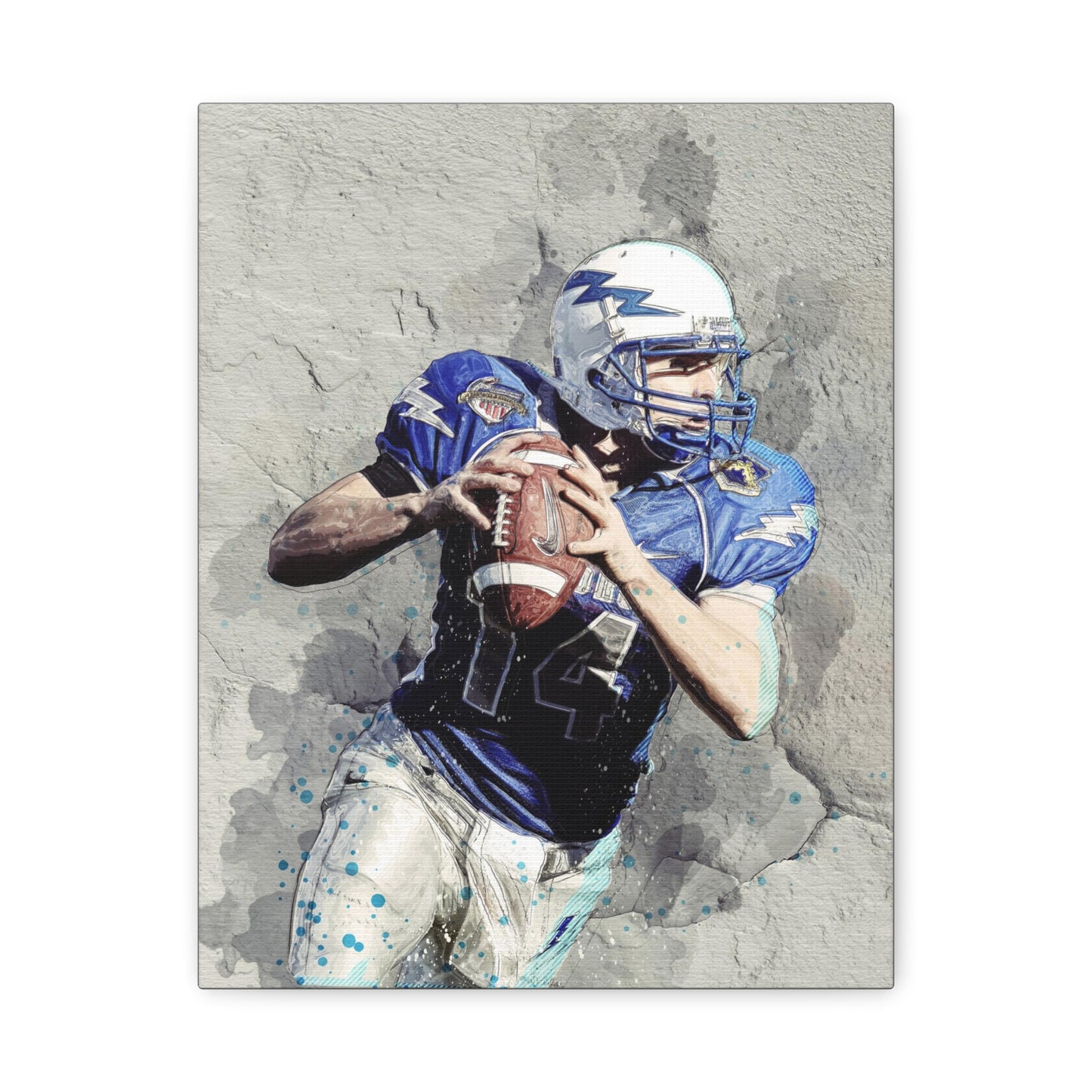 Quarterback Matte Canvas, Stretched, 1.25"