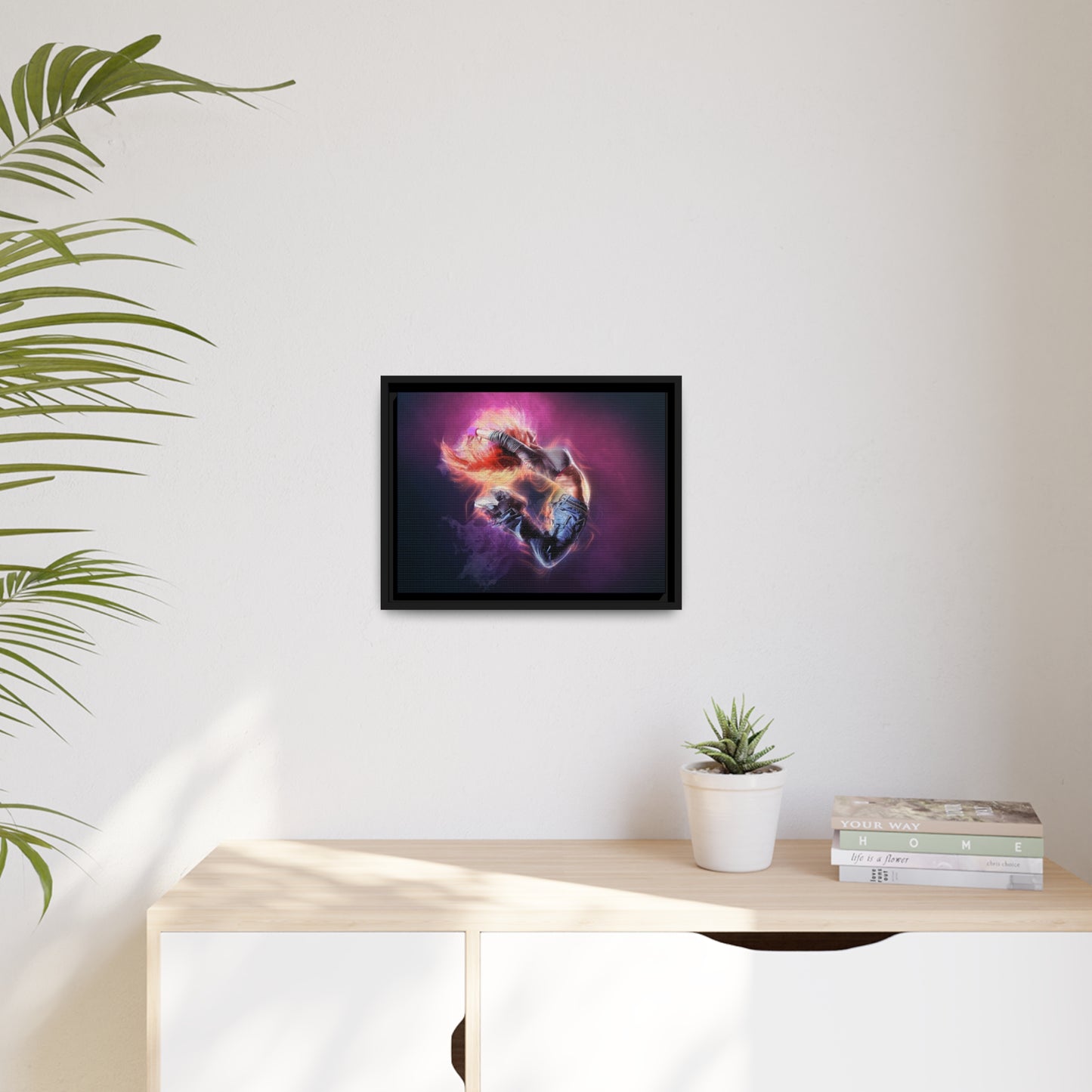 Dancing Woman Matte Canvas, Black Frame