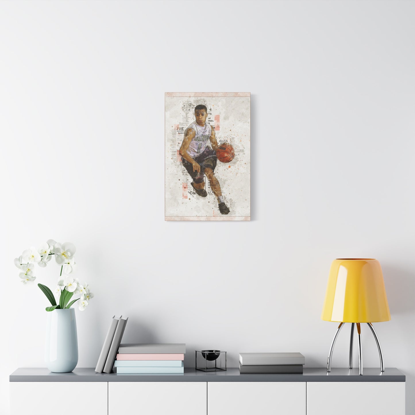 Basketball Matte Canvas, Stretched, 1.25"