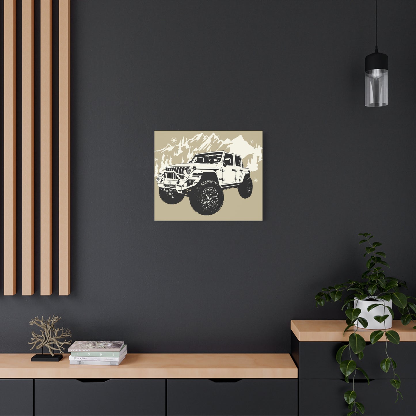 Jeep Matte Canvas, Stretched, 1.25"