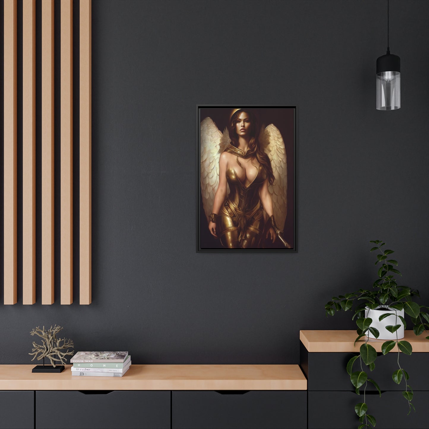 Goddess Matte Canvas, Black Frame