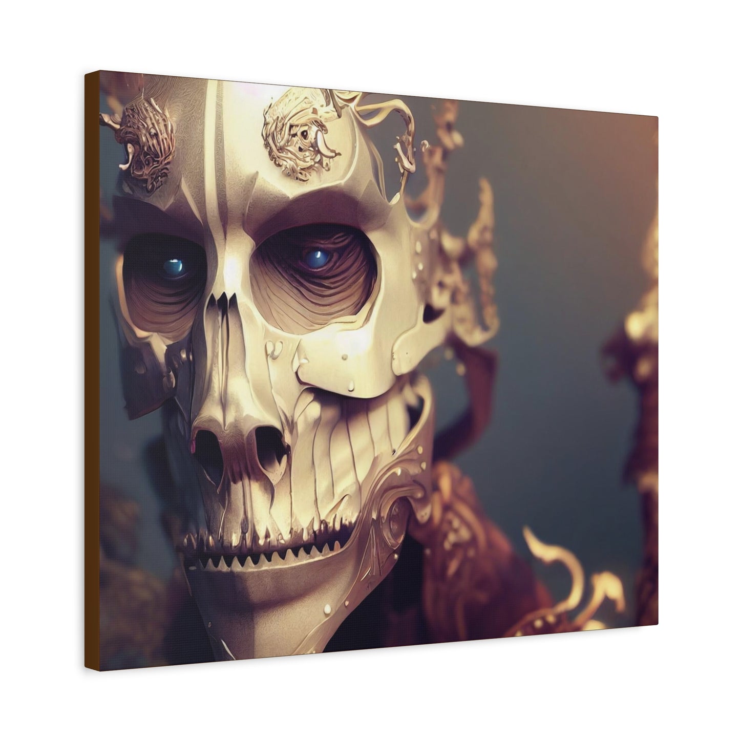 Skull AI Gen Matte Canvas, Stretched, 1.25"